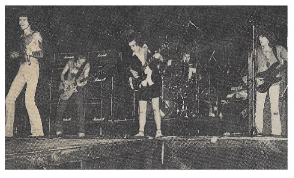 AC/DC / 1978: On Stage-Bon Scott at Left