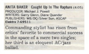 Baker, Anita / 1986: Caught Up in the Rapture