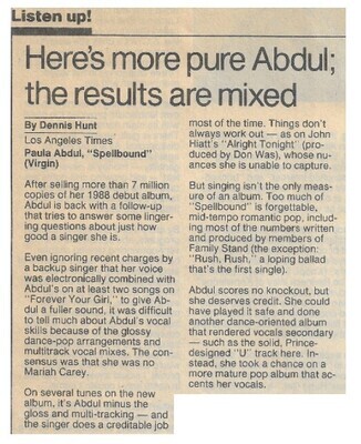 Abdul, Paula / 1991: Spellbound