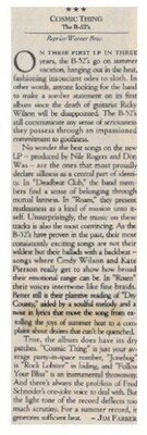 B-52&#39;s, The / 1989: Cosmic Thing