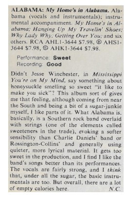 Alabama / 1980: My Home&#39;s in Alabama