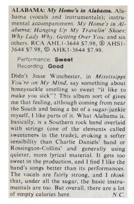 Alabama / 1980: My Home&#39;s in Alabama