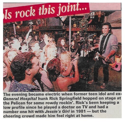 Springfield, Rick / On Stage at The Pelican