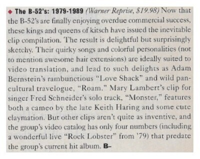 B-52&#39;s, The / 1989: The B-52&#39;s 1979-1989