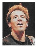 Springsteen, Bruce / On Stage-Closeup-Black Shirt-Mouth Open