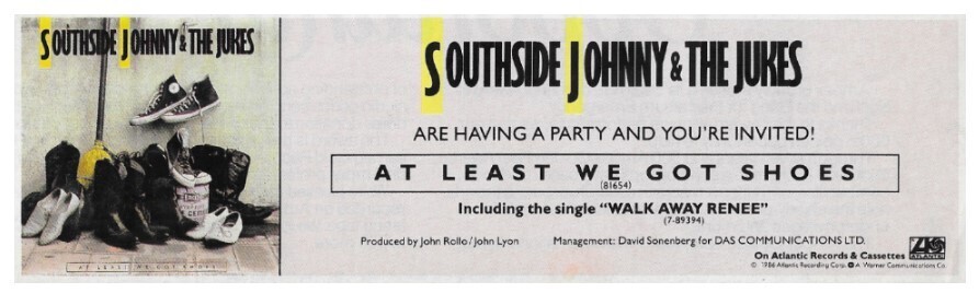 Southside Johnny + The Jukes / 1986: At Least We Got Shoes
