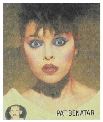 Benatar, Pat / 1982: Closeup - Get Nervous Era - Name at Bottom