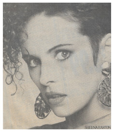 Easton, Sheena / 1989: Closeup - Large Earrings - Name in Corner