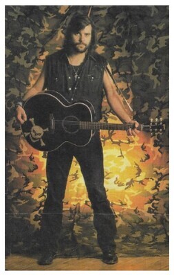 Earle, Steve / 1988: Standing-Black Guitar-Sleeveless Shirt