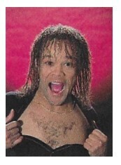 Kemp, Johnny / 1986: Pulling Shirt Open-Magenta Background