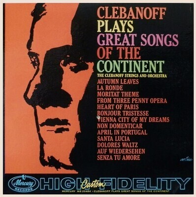 Clebanoff Strings + Orchestra / Great Songs of the Continent / Mercury MG-20484