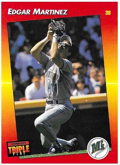 Martinez, Edgar / 1992 Seattle Mariners / Triple Play #127