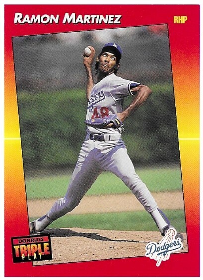 Martinez, Ramon / 1992 Los Angeles Dodgers / Triple Play #55
