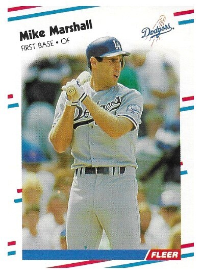 Marshall, Mike / 1988 Los Angeles Dodgers / Fleer #522