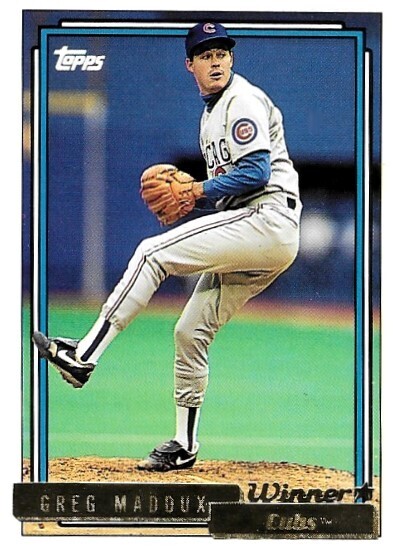 Maddux, Greg / 1992 Chicago Cubs / Topps #580
