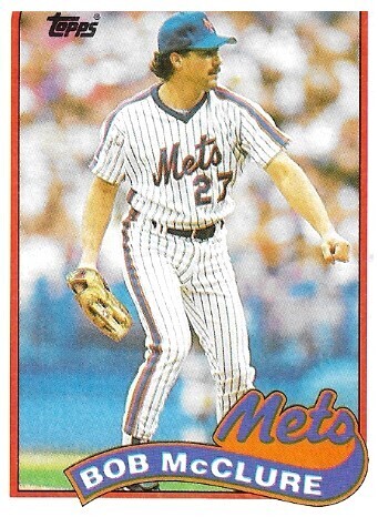 McClure, Bob / 1989 New York Mets / Topps #182