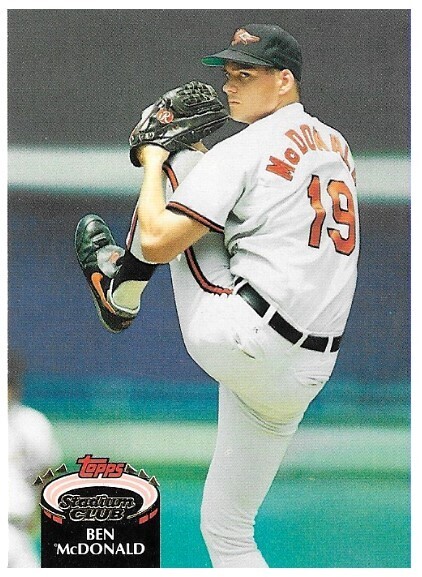 McDonald, Ben / 1992 Baltimore Orioles / Stadium Club #490