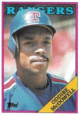 McDowell, Oddibe / 1988 Texas Rangers / Topps #617