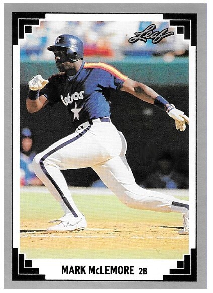 McLemore, Mark / 1991 Houston Astros / Leaf #86