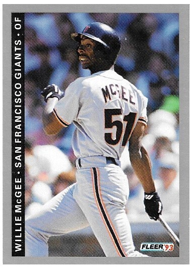 McGee, Willie / 1993 San Francisco Giants / Fleer #159