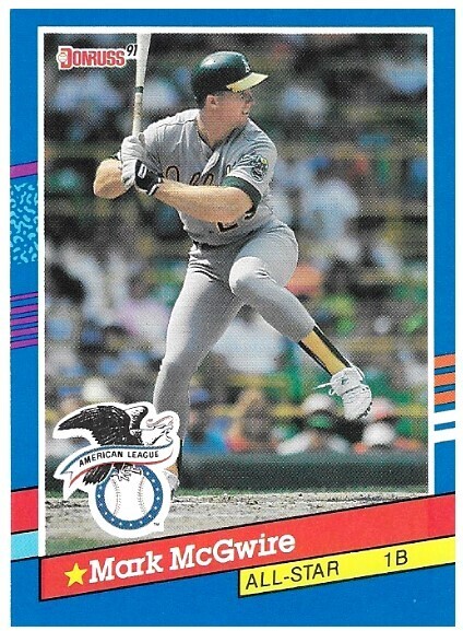 McGwire, Mark / 1991 Oakland Athletics / Donruss #56