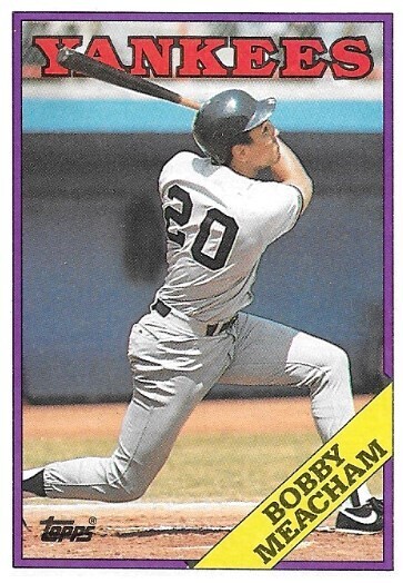 Meacham, Bobby / 1988 New York Yankees / Topps #659