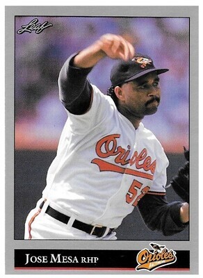 Mesa, Jose / 1992 Baltimore Orioles / Leaf #351