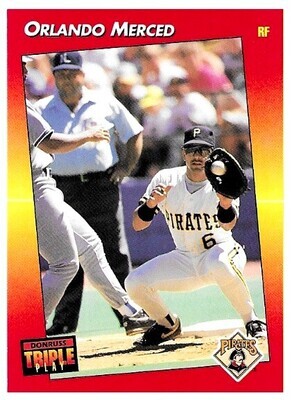 Merced, Orlando / 1992 Pittsburgh Pirates / Triple Play #16