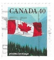 Canada / 1991 / The Canadian Flag and Sea / 40 ¢