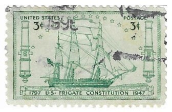 United States / 1947 / U.S. Frigate Constitution / 3 Cents