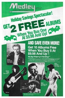 Medley / Holiday Savings Spectacular! / 1988
