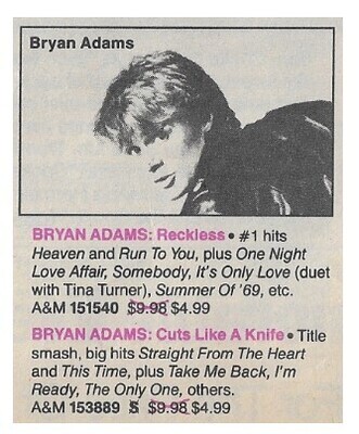 Adams, Bryan / Reckless (1984)
