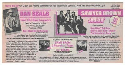 Sawyer Brown / Shakin' / with Dan Seals (1985)
