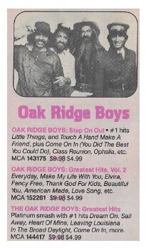 Oak Ridge Boys / Step On Out (1985)