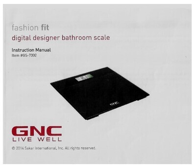 GNC Live Well / Digital Designer Bathroom Scale