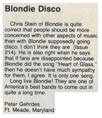 Blondie / Blondie Disco (1979)