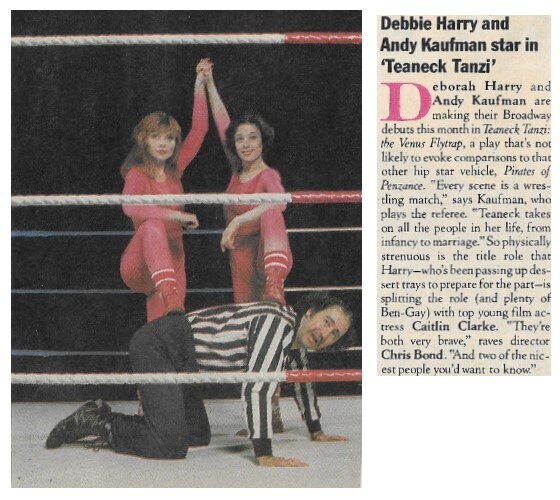 Harry, Debbie / Debby Harry and Andy Kaufman Star in 'Teaneck Tanzi' (1983)