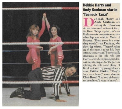 Harry, Debbie / Debby Harry and Andy Kaufman Star in 'Teaneck Tanzi' (1983)