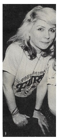 Blondie / Debbie Harry Wearing Philadelphia Fury Soccer Shirt