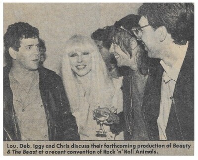 Blondie / Debbie Harry, Chris Stein, Iggy Pop, Lou Reed at Photo Exhibition / 1982