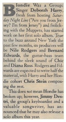 Blondie / Blondie Was a Group (1981)