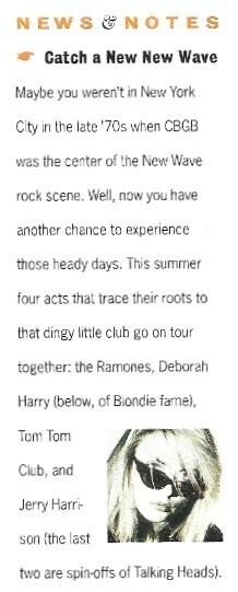 Harry, Debbie / Catch a New New Wave / 1990