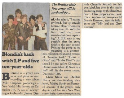 Blondie / Blondie&#39;s Back with LP and Five Ten-Year-Olds (1981)
