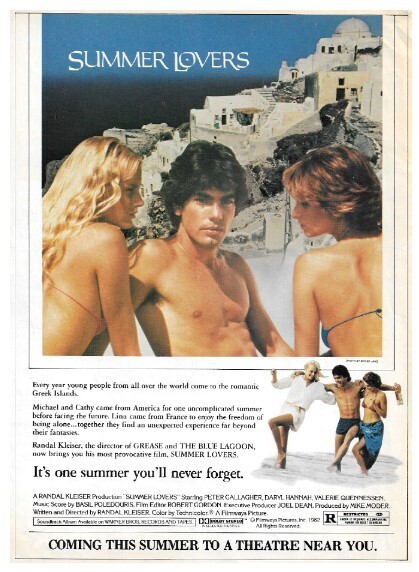 Hannah, Daryl / Summer Lovers (with Peter Gallagher and Valerie Quennessen (1982)