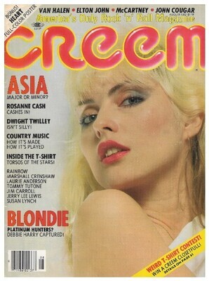 Blondie / Debbie Harry On Cover of Creem Magazine (1982)