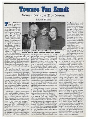 Van Zandt, Townes / Remembering a Troubadour (1997)