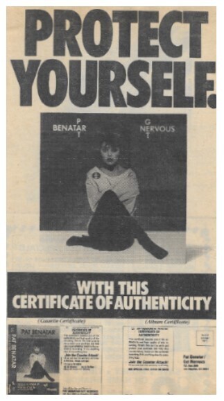 Benatar, Pat / Get Nervous (Protect Yourself.) (1982)