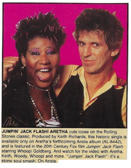 Franklin, Aretha / Jumpin' Jack Flash! Aretha (with Keith Richards) / 1986