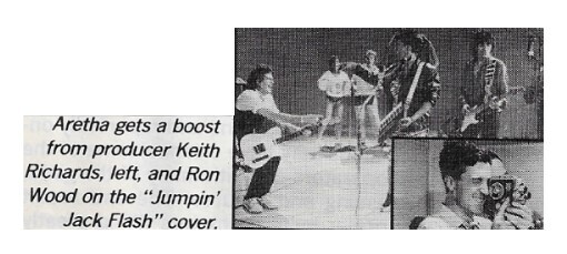 Franklin, Aretha / Aretha Gets Boost from Producer Keith Richards / 1986