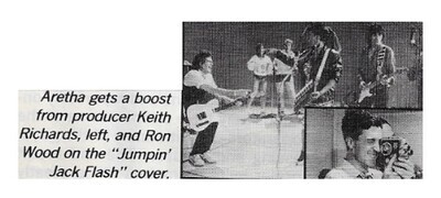 Franklin, Aretha / Aretha Gets Boost from Producer Keith Richards / 1986